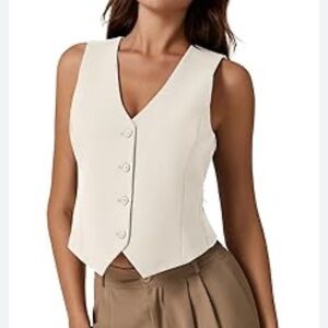 PrettyLittleThing Cream Sleeveless Top